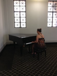 Liz On Piano