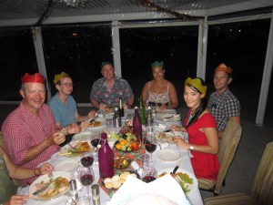 Christmas Dinner Outside