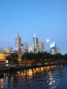 Melbourne Dusk Skyline