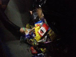 Inside A Supermarket Waste Bin