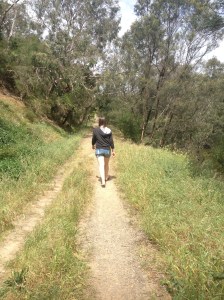 Elena Walking Through The Park