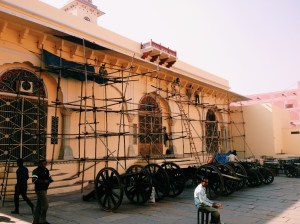 Scaffolding At The City Palace