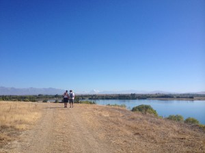 Sue & Paul Take In The View Across Lake Benmore