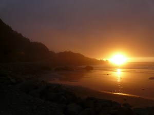 Pancake Rocks Sunset