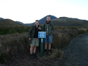 Sue And Chris At The Start Of The Tongariro Crossing