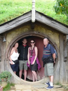 Sue, Chris, Lisa and Paul In A Hobbit Hole