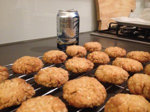 A Tray Of Anzac Biscuits