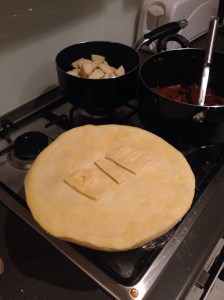 Steak & Ale Pie Ready For The Oven